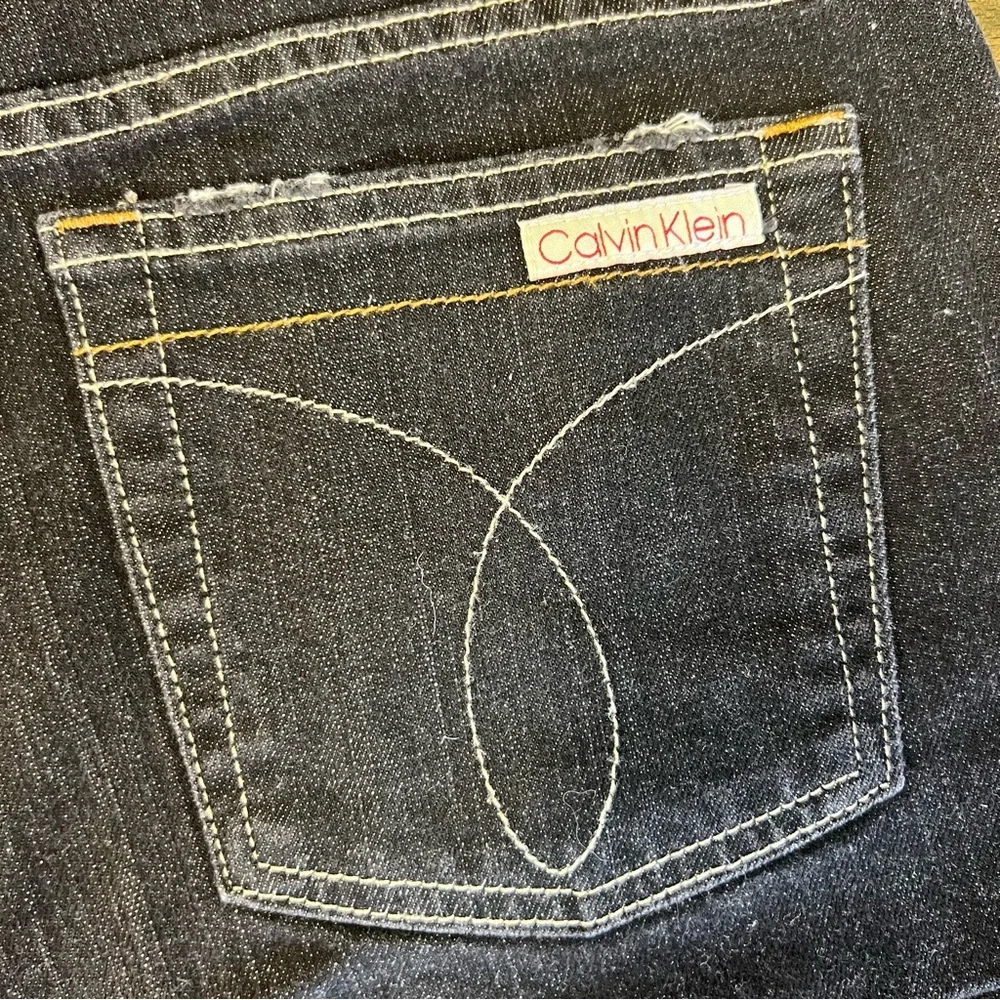 Calvin Klein womens bootcut stretch plus size dark denim jeans - Picture 7 of 13
